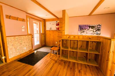 kitchen and dining area